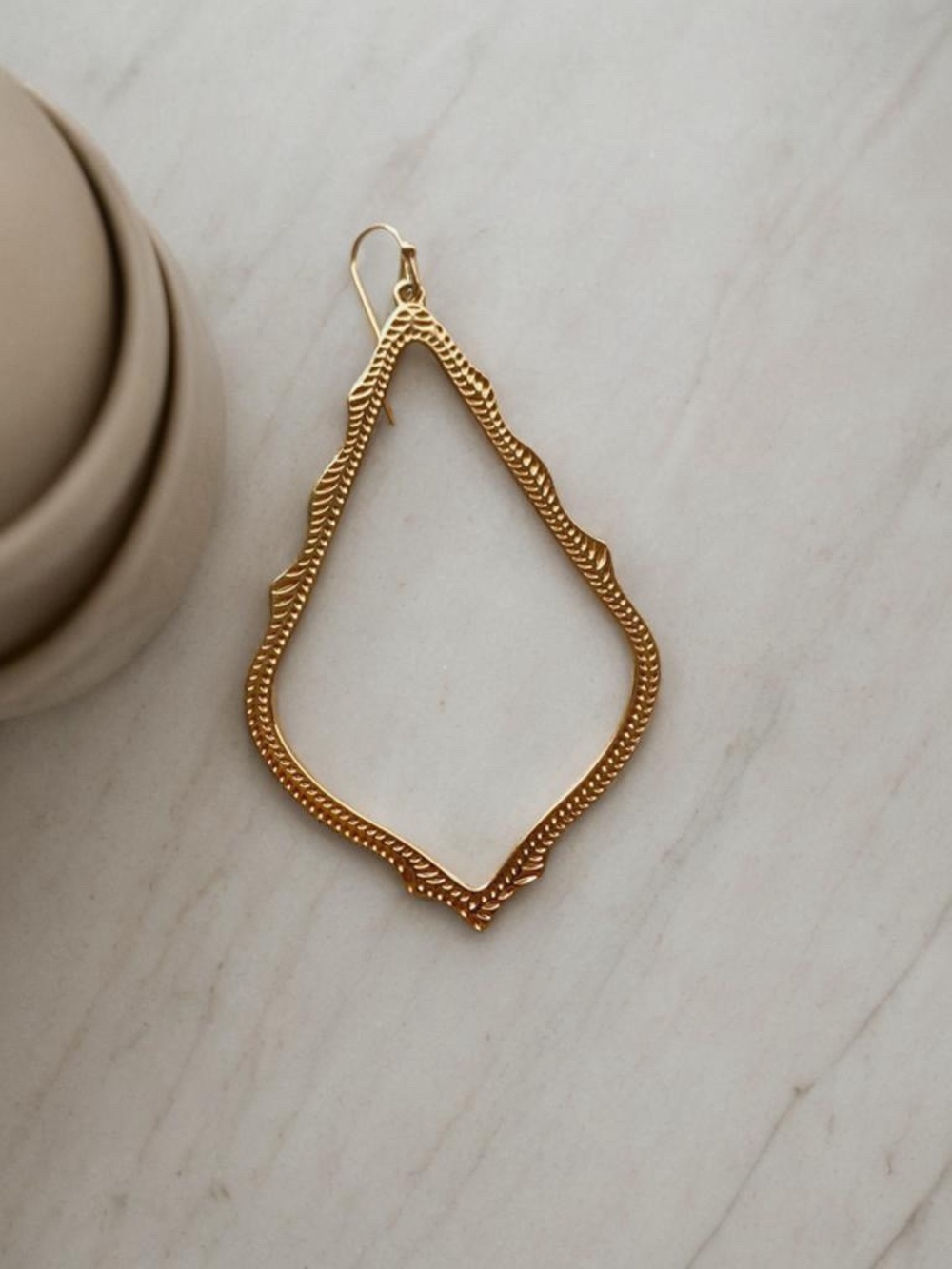 Kendra Scott SINGLE Rose Gold  Sophee Teardrop  Earring - Picture 2 of 5